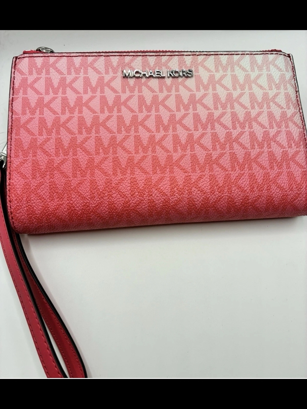 Michael Kors Pink Signature Wristlet Wallet - Picture 3 of 12
